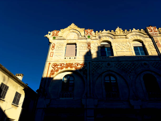 Architectural detail from cityscape of Valence, France