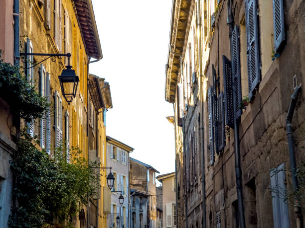Architectural detail from cityscape of Valence, France