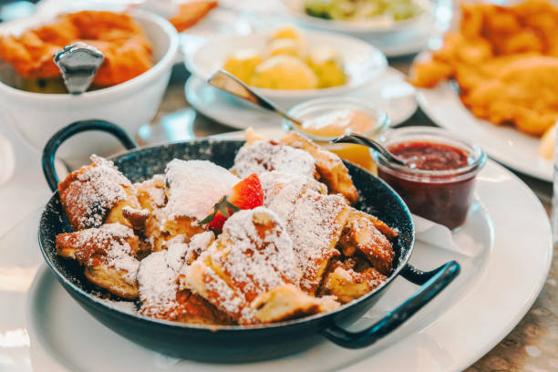 Traditional Austrian Kaiserschmarrn Served in a Restaurant in Vienna