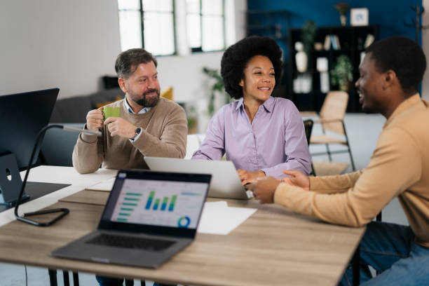 istock Multiracial business team having meeting at startup office 2157503152