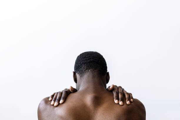 istock Rear view of a flexed back muscular 2157508818