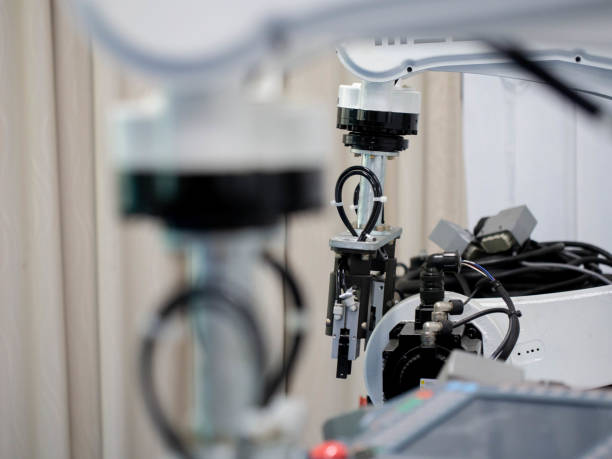 istock Robot technology arm belt industry factory machine manufacturing engineering equipment futurist automate production modern computer artificial intelligence ai smart construction development welding ai 2157515439
