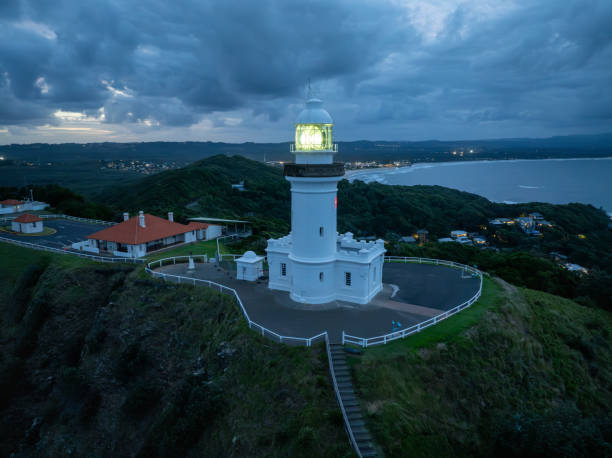 Cape Byron Lighthouse at sunset, Byron Bay, Australia