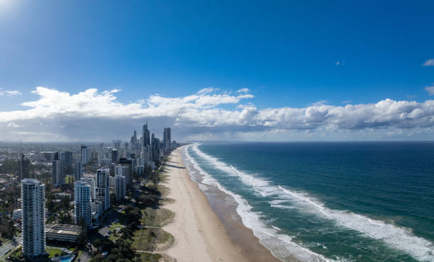 istock Gold Coast Beach and skyscrapers aerial view 2157517558