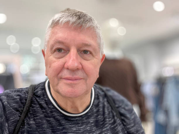 istock Senior Caucasian man selfie indoors 2157523464