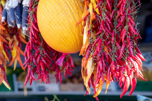 istock The beautiful bunches of chili peppers 2157525662