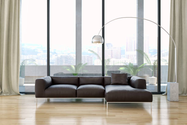 istock Large luxury modern bright interiors Living room mockup illustration 3D rendering image 2157531888