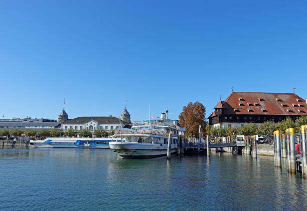 Harbor of Konstanz on Lake Constance - Germany.