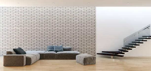 istock modern bright interiors apartment Living room 3D rendering illustration 2157537686