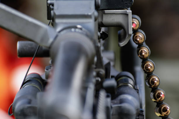 istock Ammo for mag 58 called 7,62mm, bullet for machine gun 2157538029