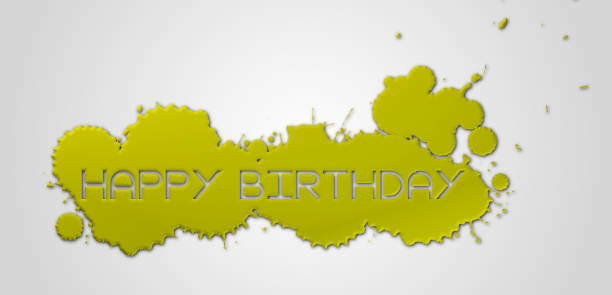 Word HAPPY BIRTHDAY with colorful background
