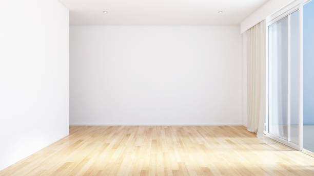 istock Illustration 3D rendering large luxury modern bright interiors Living room mockup computer digitally generated image 2157540835