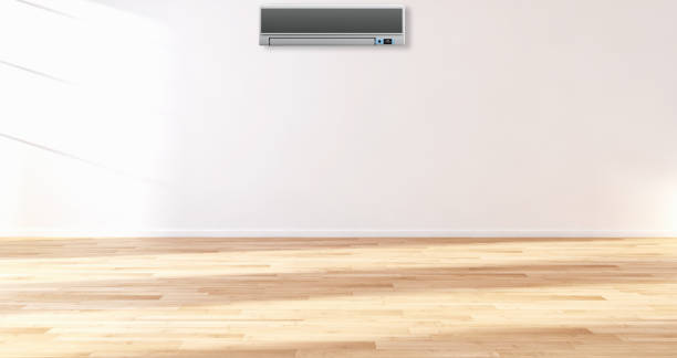 istock modern bright interiors room with air conditioning and remote control illustration 3D rendering 2157540885