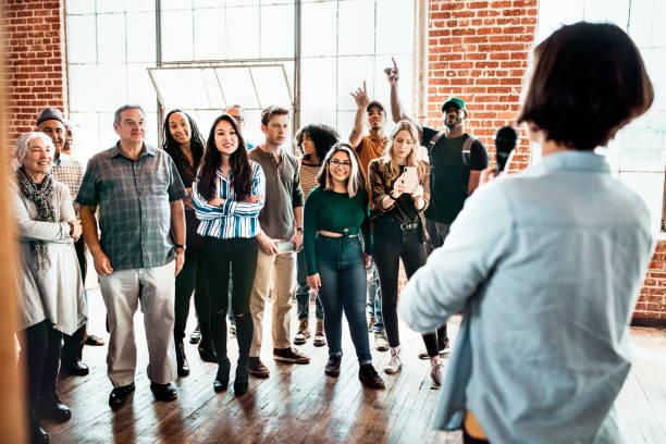 istock Woman speaking in a seminar 2157543234