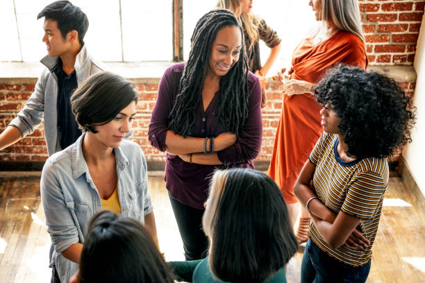 istock Group of diverse people in a workshop 2157544588