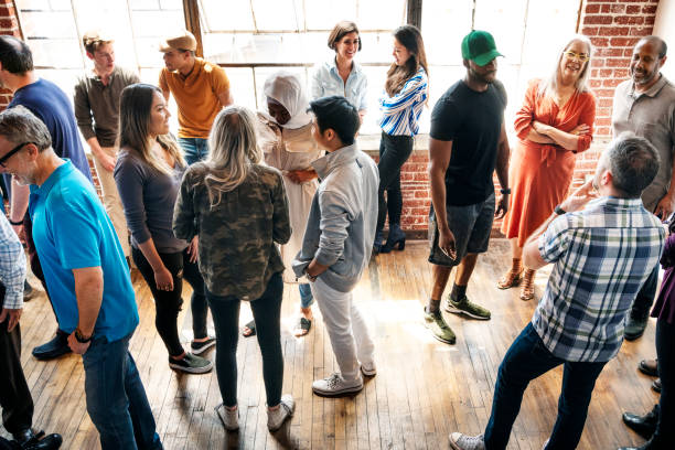 istock Group of diverse people in a workshop 2157544589