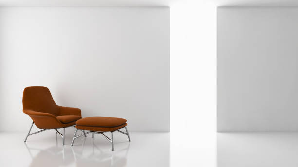 istock Large luxury modern bright interiors Living room mockup illustration 3D rendering image 2157547149