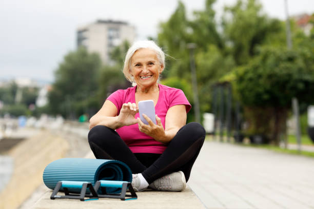 istock Sporty mature woman 2157550437