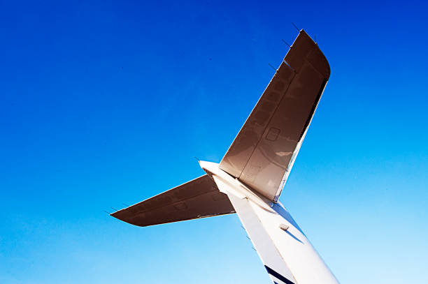 A passenger jet is back lit by the afternoon Sun while preparing for landing.