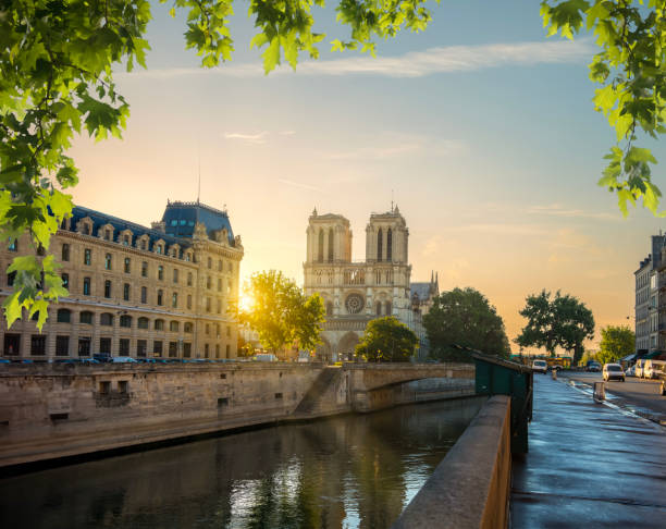istock Notre Dame by the Seine river 2157556116