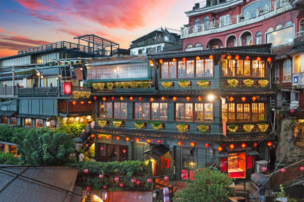 istock Jiufen, Taiwan Hillside with Old Teahouses 2157562034