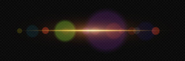 istock The magic of light with camera flare. Light line of bright light. 2157565623