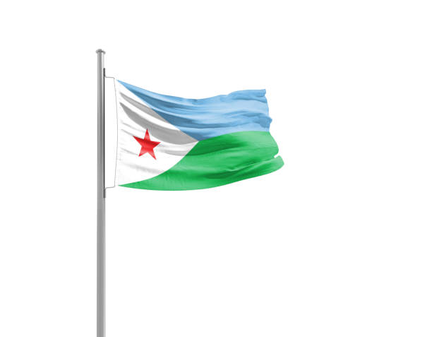 Flag of Djibouti.