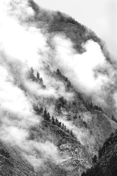 istock Dramatic landscape in the wild Alps after rainstorm 2157573427