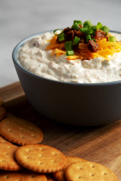 istock Homemade Crack Dip Appetizer in a Bowl, side view. Close-up. 2157575883