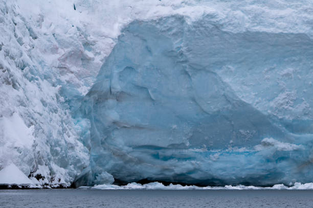 Huge glacier in Antarctica. Iceberg. Snow