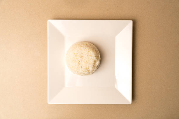 Serving of white rice