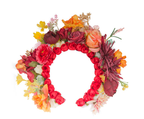 istock Hair accessory with flowers on white background 2157627719
