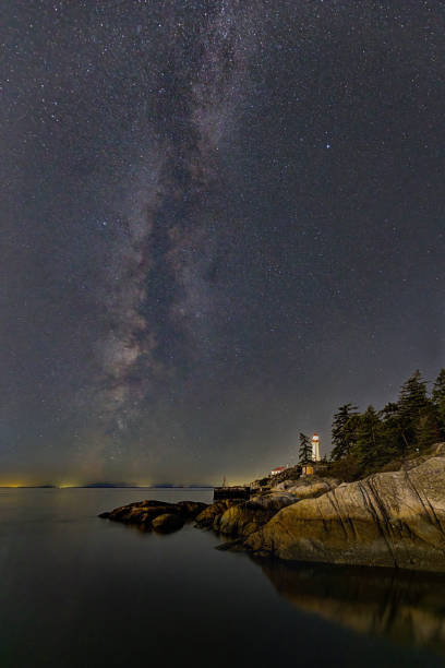 istock Milky Way over rock in Lighthouse Park 2157632104