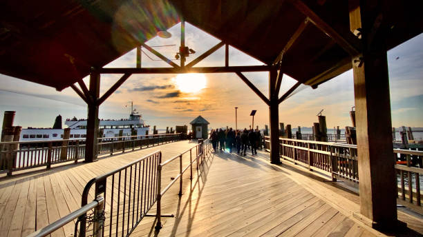 istock Sunset at Libery Island 2157632422