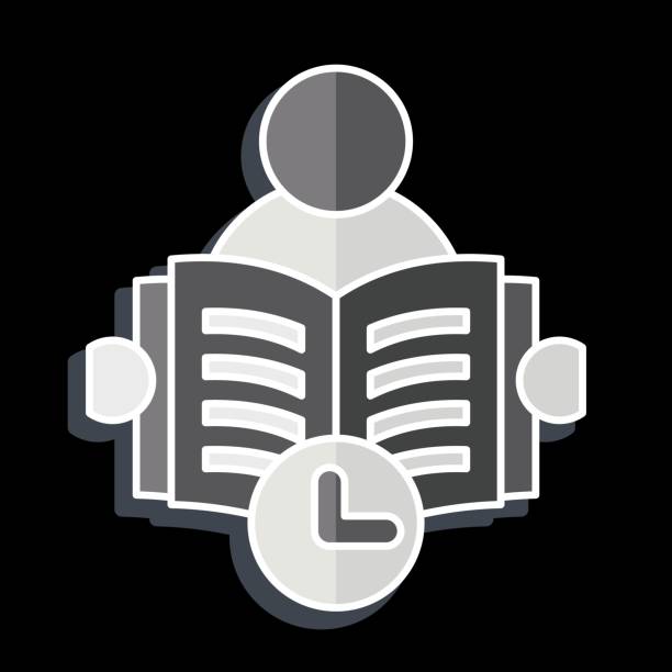 istock Icon Reading Time. related to Book symbol. glossy style. simple design illustration 2157634502