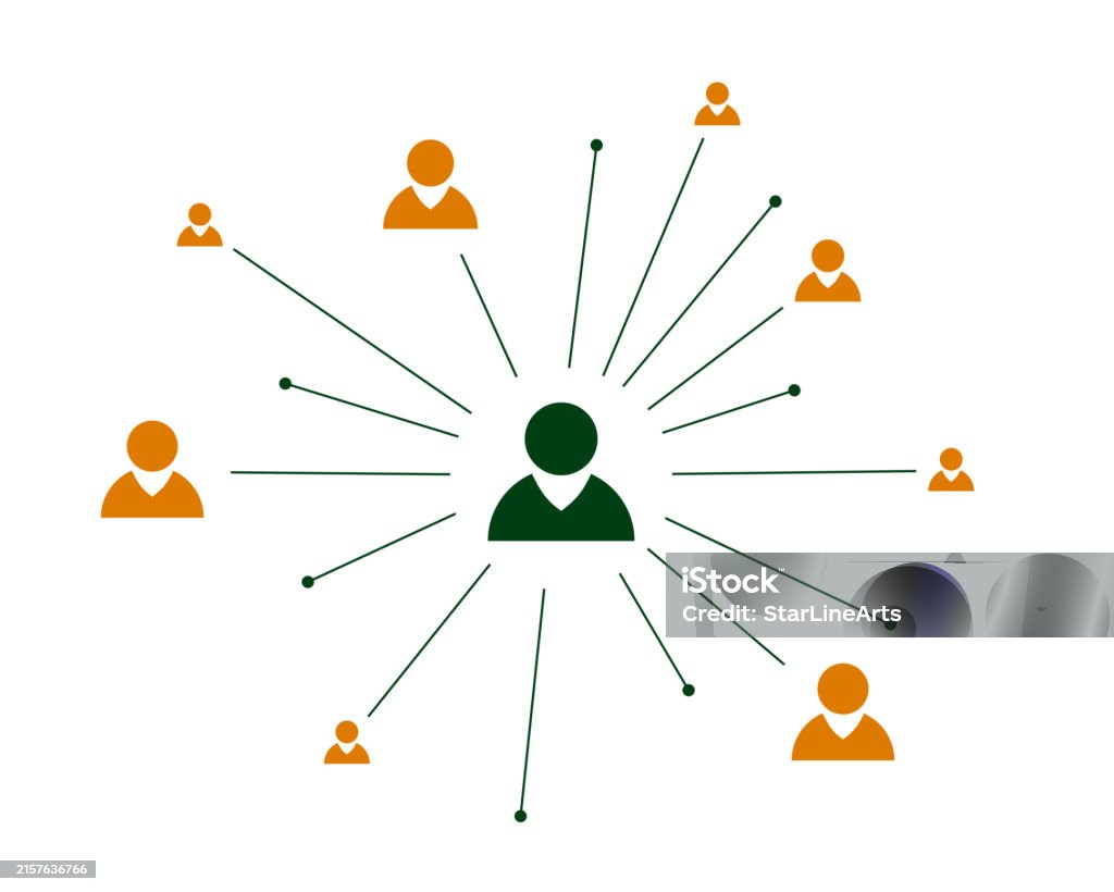 Community Networking Graphics People Web Community Networking Diagram Template Stock Illustration ...