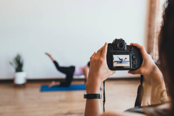 istock Yogi being filmed on camera 2157637662
