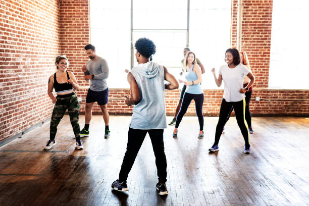 istock Group fitness class at the gym 2157637753