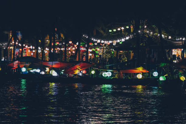 istock Boats and Lanterns in Ancient Hoi An 2157640340