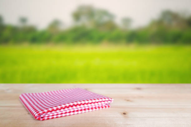close-up of paper napkins isolated on white