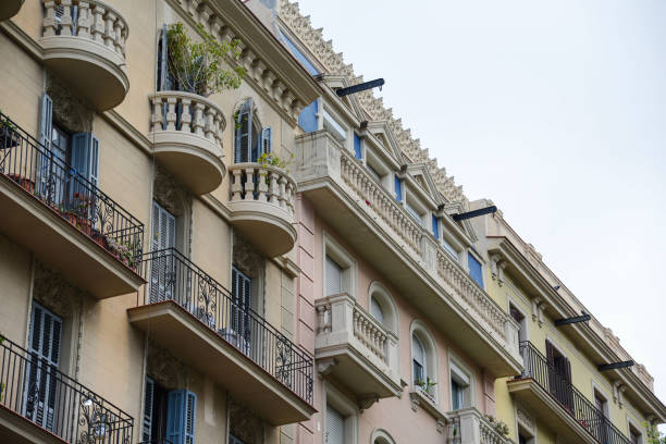istock Gothic building with a balcony in Barcelona 2157654004