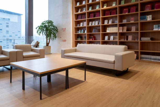 istock Reading area and leisure table in the library 2157654671