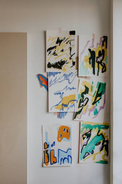 istock Artist's mood board with photos and art sketch 2157657731