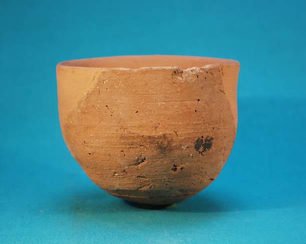 istock Old artefact vase from archaelogical site 2157664711