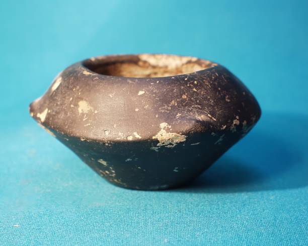 istock Old artefact vase from archaelogical site 2157664812