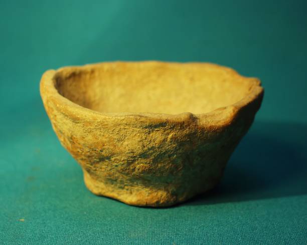 istock Old artefact vase from archaelogical site 2157664853