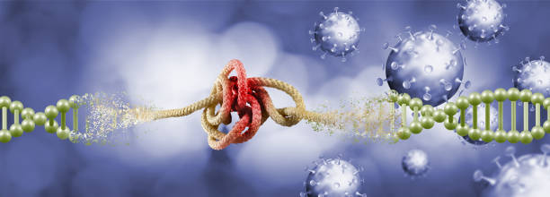istock A Tangled Web of Life: DNA Strands Intertwined With Viruses, a Microcosmic Representation of Interconnectedness 2157664975