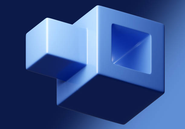Abstract pie charts background element. 3D generated image.