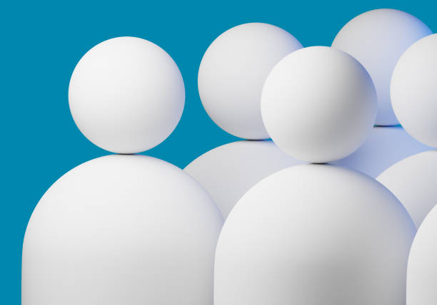 Crowds of people, walking business people. 3d render. Digitally generated image.