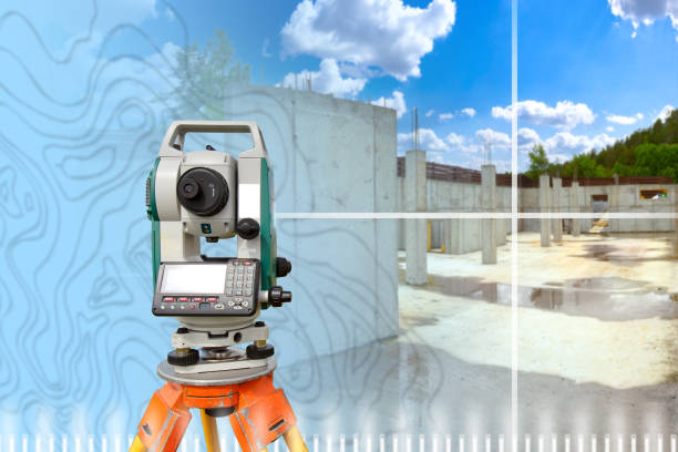 istock Concrete construction site. Building under construction with puddles. Concrete space with supports in center. Concept of preparing foundation for construction. Basement preparation for erection 2157671489